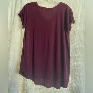 Deep red, American Eagle soft loose-fit tee